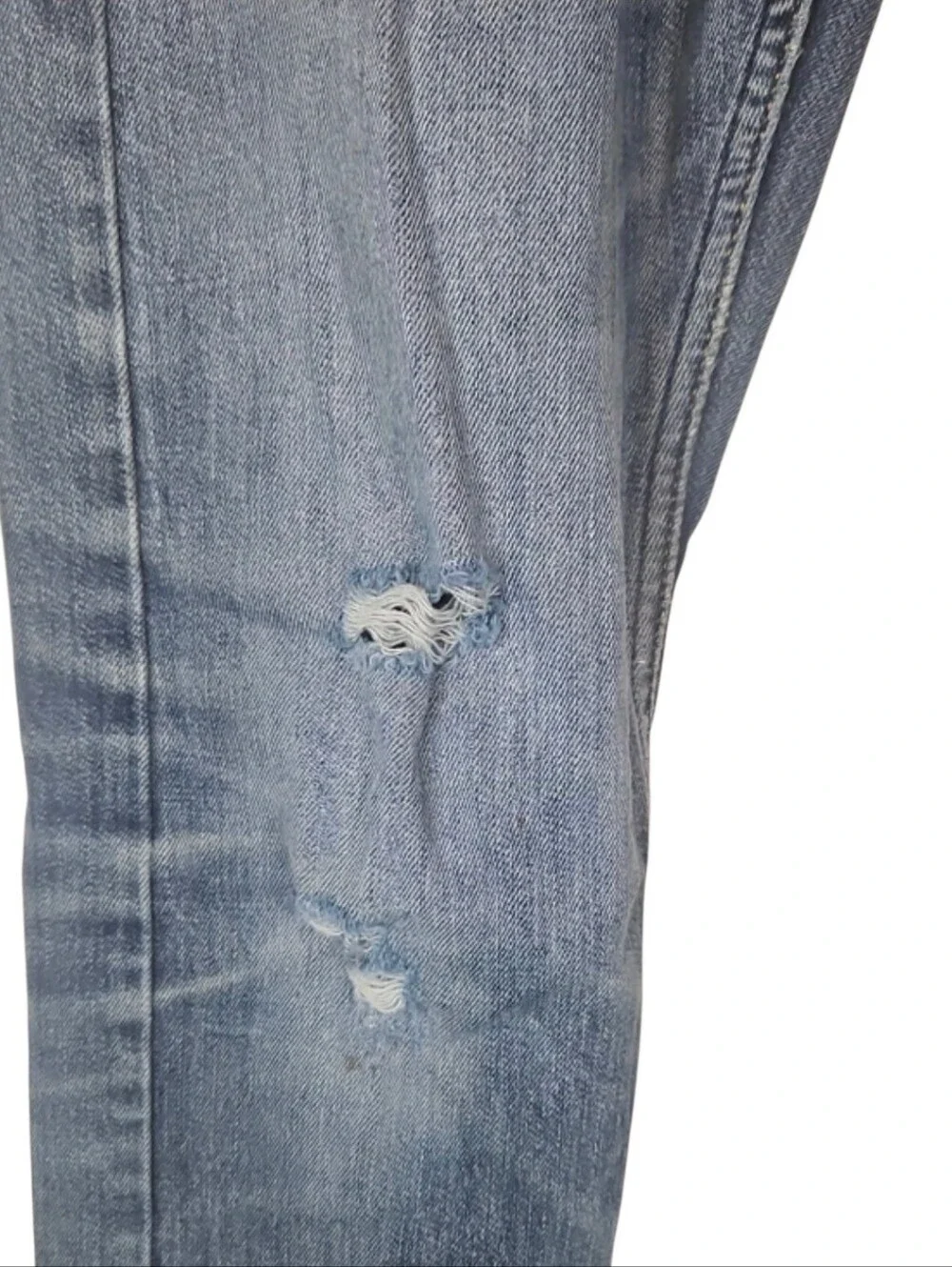 Men's Bullhead Shredded Thrashed Ripped Jeans Relaxed Slim Y2K Grunge W30 L32